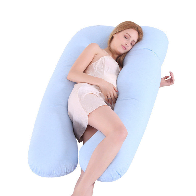 Summer Sleeping Support Pillow For Pregnant Women U Shape Maternity Pillows Pregnancy Ice Silk - LIT-TERAL