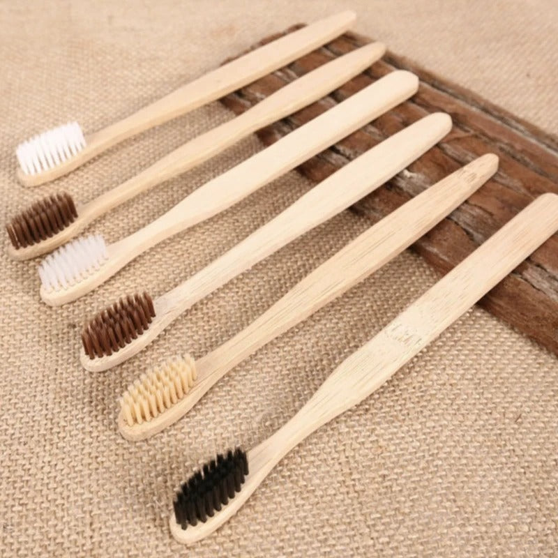 10 Bamboo toothbrushes - LIT-TERAL