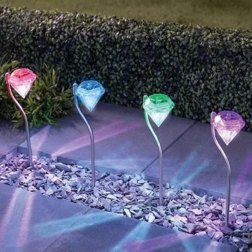 Solar Powered Garden Diamond Light - LIT-TERAL