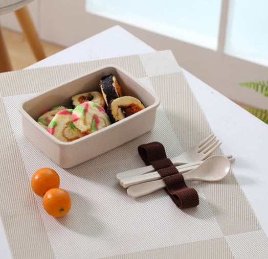 Lunch Box Bamboo Fiber Microwave Oven Bento - LIT-TERAL