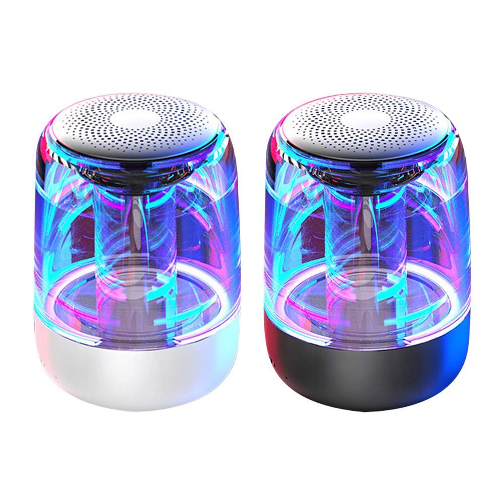 Portable Speakers Bluetooth Column Wireless Bluetooth Speaker Powerful Bass Radio with Variable Color LED Light - LIT-TERAL