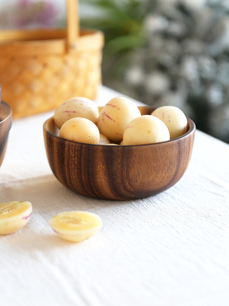 Acacia wooden bowl wooden tableware - LIT-TERAL