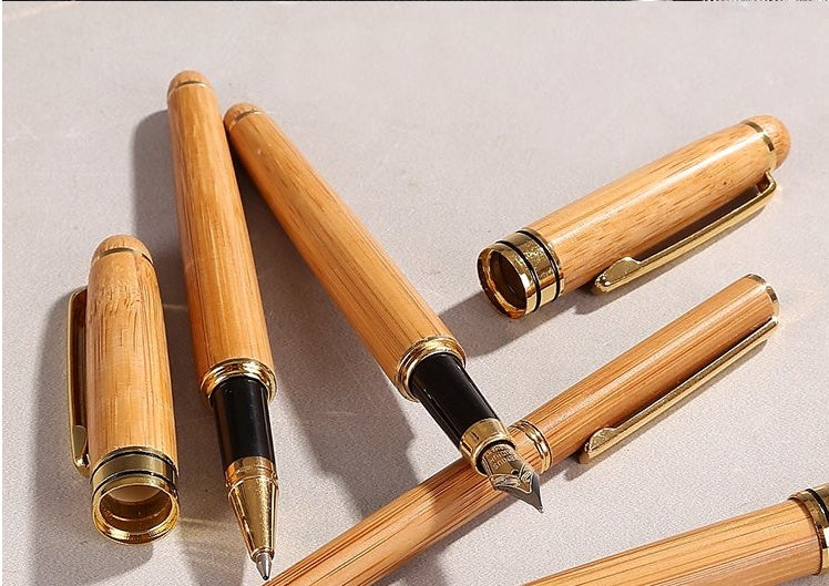 Bamboo Pen Bamboo Pen Pen Ball Pen Lettering Customer Gift Hard Pen Neutral Bamboo Pen - LIT-TERAL