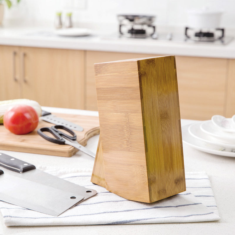 Bamboo Kitchen Accessories Storage Knife Holder - LIT-TERAL