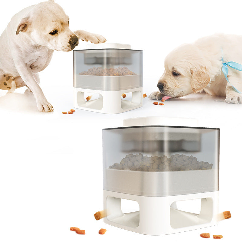 Dog Food Feeder Pet Accessories Cat Feeder Catapult Educational Dog Toys Pet Supplies Food Dispenser Just One Snap Comes Food - LIT-TERAL