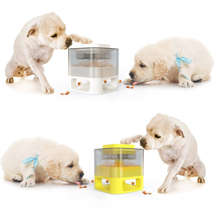 Dog Food Feeder Pet Accessories Cat Feeder Catapult Educational Dog Toys Pet Supplies Food Dispenser Just One Snap Comes Food - LIT-TERAL