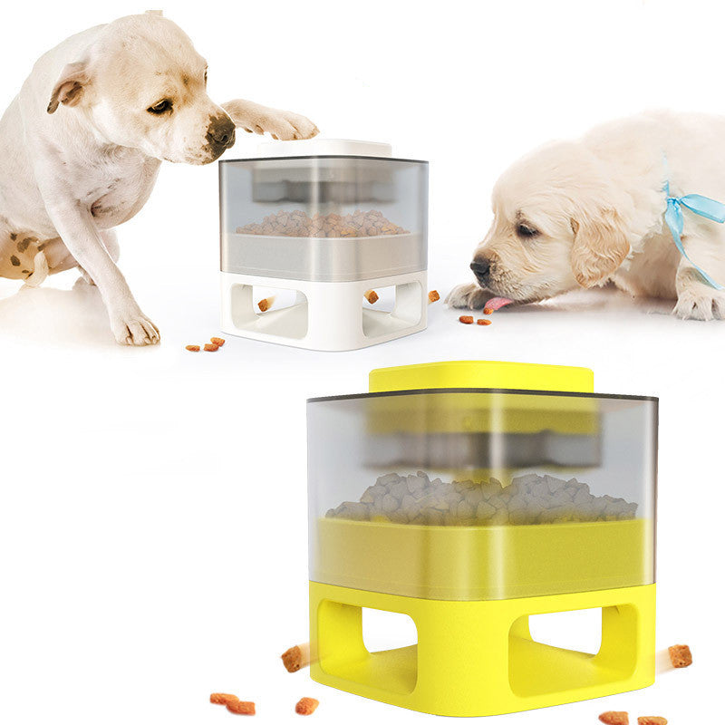 Dog Food Feeder Pet Accessories Cat Feeder Catapult Educational Dog Toys Pet Supplies Food Dispenser Just One Snap Comes Food - LIT-TERAL