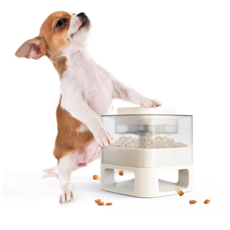 Dog Food Feeder Pet Accessories Cat Feeder Catapult Educational Dog Toys Pet Supplies Food Dispenser Just One Snap Comes Food - LIT-TERAL