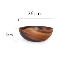 Acacia wooden bowl wooden tableware - LIT-TERAL