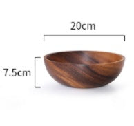 Acacia wooden bowl wooden tableware - LIT-TERAL