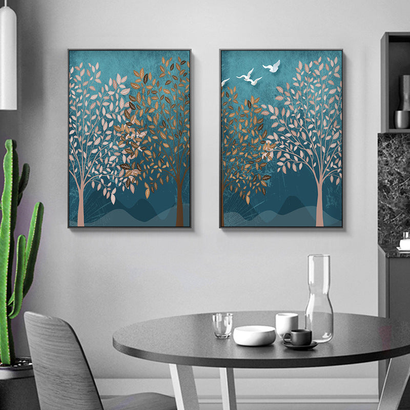 Nordic Modern Forest Landscape Living Room Wall Painting Canvas Painting - LIT-TERAL