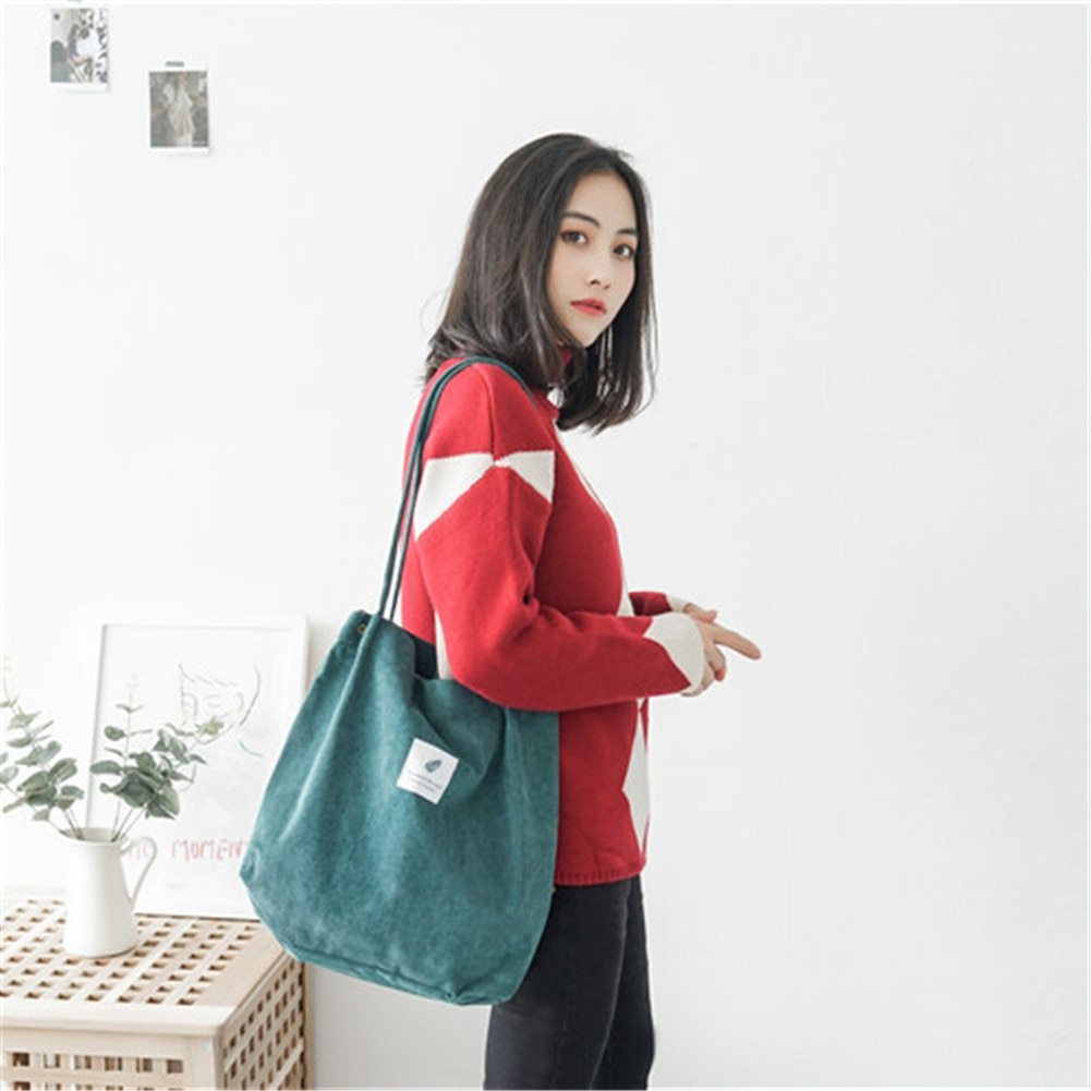 Women's Shopping Bag Large Ladies Canvas Shoulder Bags Tote Shopper Eco Reusable Bag Cotton Cloth Handbag For Women - LIT-TERAL