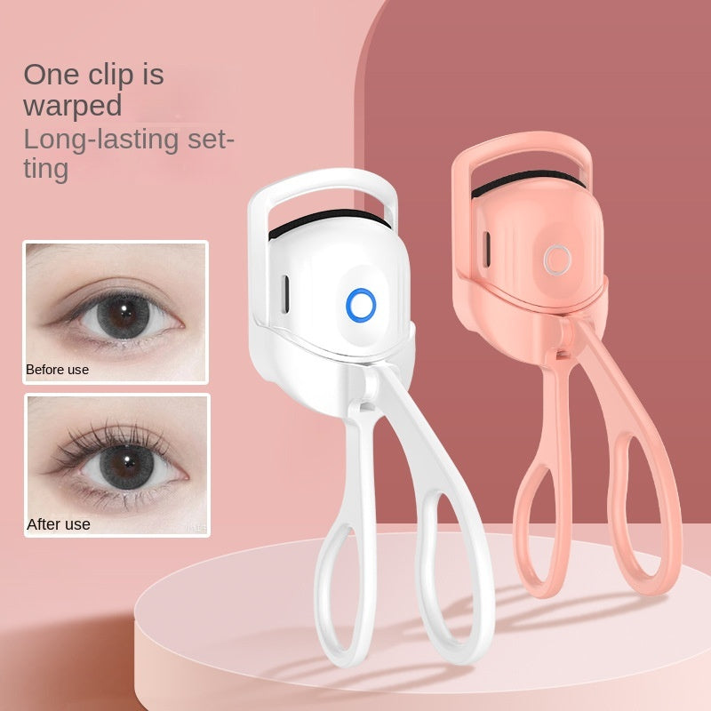 Eyelash Curler Portable Electric Heated Comb Eye Lash Long Lasting Eyelashes Curls Thermal Eyelash Curler Makeup Tools Heated Eyelash Curlers,Rechargeable Electric Eyelash Curler,Handheld Eye - LIT-TERAL