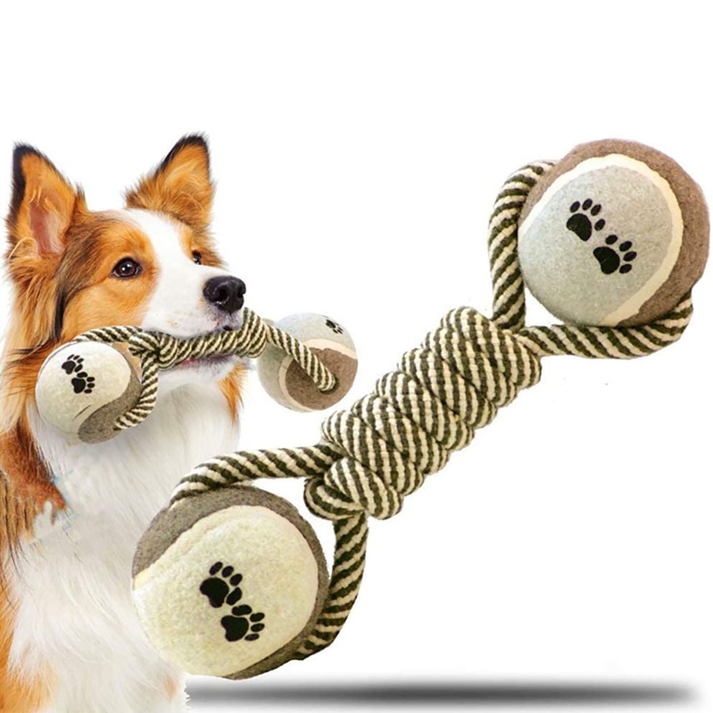 Pet Dog Toys For Large Small Dogs Toy Interactive Cotton Rope Mini Dog Toys Ball For Dogs Accessories Toothbrush Chew Premium Cotton-Poly Tug Toy For Dogs Interactive Rope Dog Toy For Medium  - LIT-TERAL