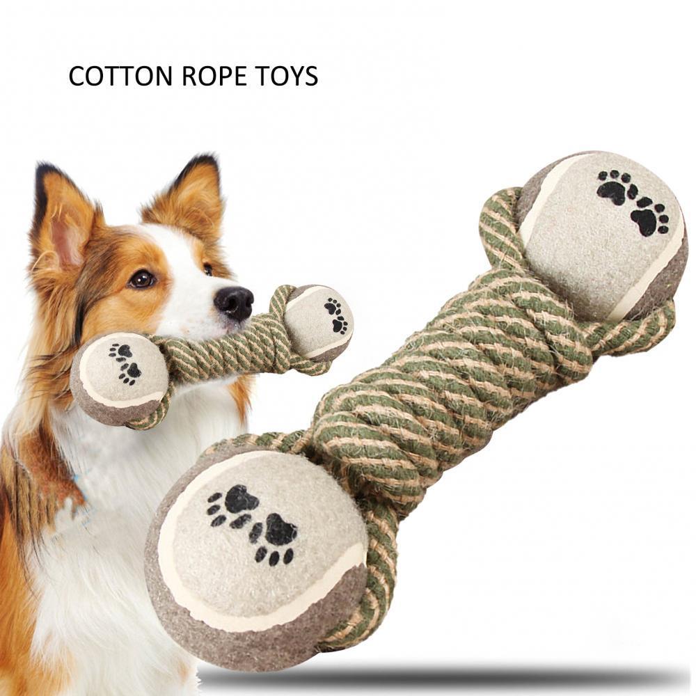 Pet Dog Toys For Large Small Dogs Toy Interactive Cotton Rope Mini Dog Toys Ball For Dogs Accessories Toothbrush Chew Premium Cotton-Poly Tug Toy For Dogs Interactive Rope Dog Toy For Medium  - LIT-TERAL