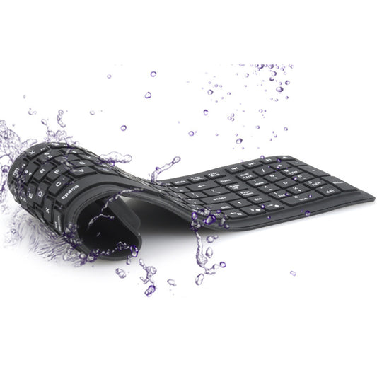 Bluetooth folding silicone keyboard Foldable silicone Bluetooth keyboard waterproof wireless Bluetooth silicone keyboard - LIT-TERAL