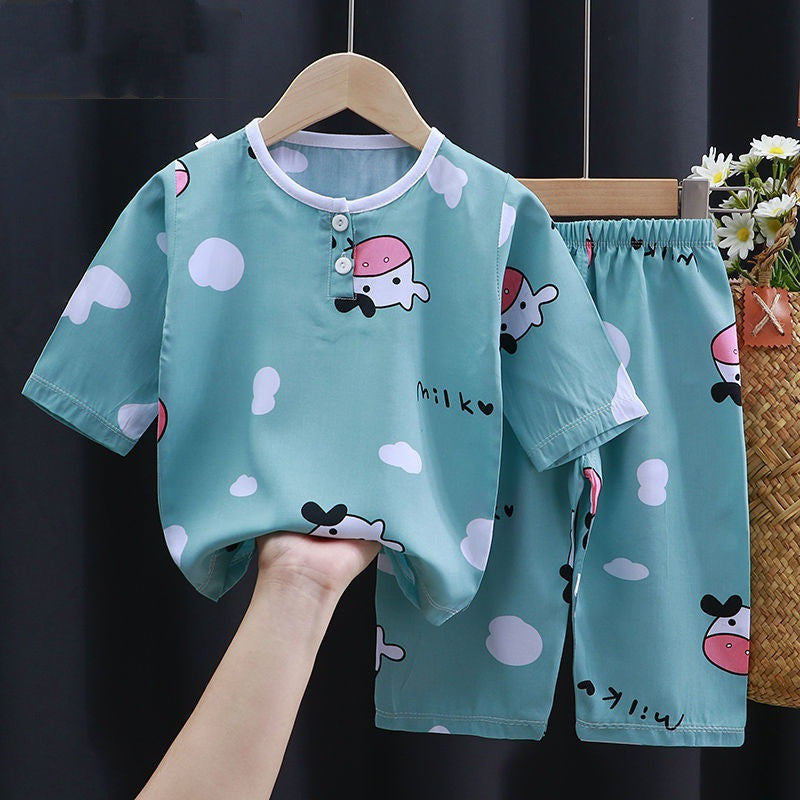 Summer Clothes Cotton Silk Air-conditioning Clothes Baby Clothes - LIT-TERAL