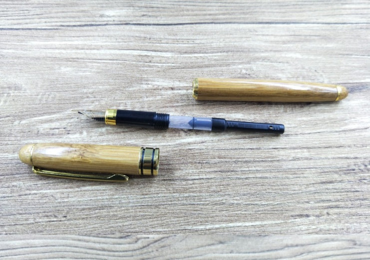 Bamboo Pen Bamboo Pen Pen Ball Pen Lettering Customer Gift Hard Pen Neutral Bamboo Pen - LIT-TERAL