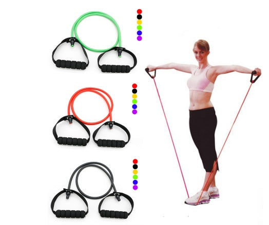 Latex Resistance Bands Workout Exercise Yoga Crossfit Fitness Tubes Pull Rope Fitness Exercise Equipment Tool - LIT-TERAL