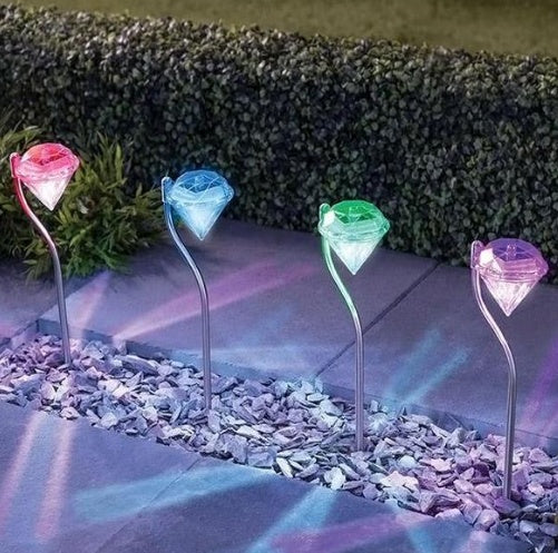 Solar Powered Garden Diamond Light - LIT-TERAL