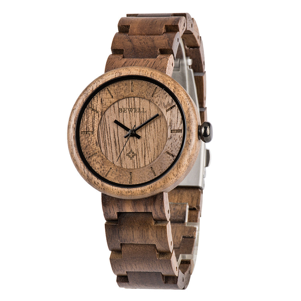 Bamboo wood watch watch ladies watch quartz movement watch - LIT-TERAL