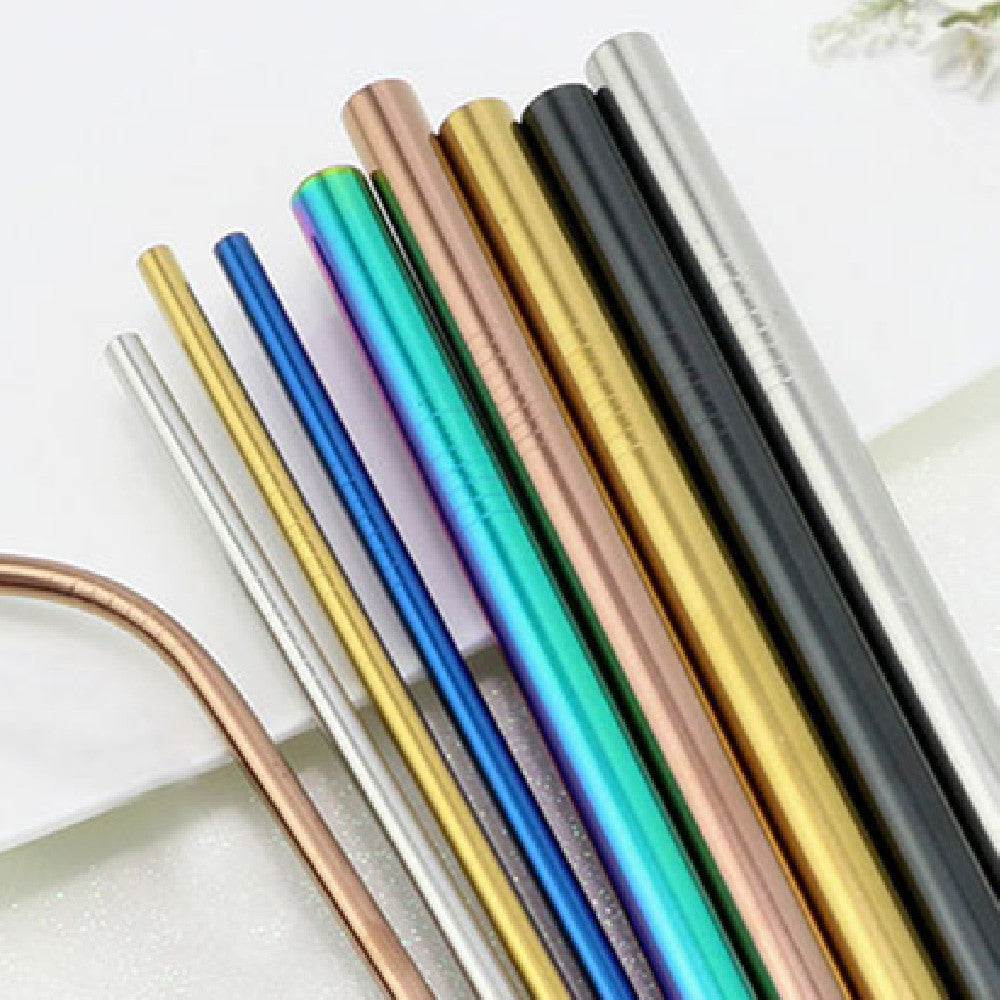 Colored Metal Stainless Steel Straws - LIT-TERAL