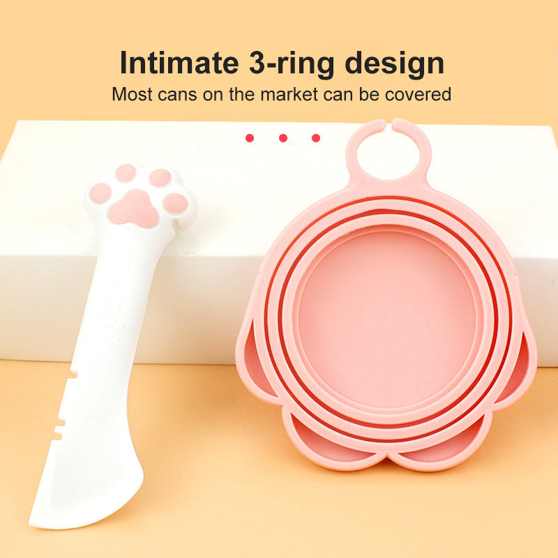 Multifunction Pet Canned Spoon Jar Opener Puppy Feeding Mixing Wet Dry Scoop Cat Dog Accessories Feeder Shovel Pets Tableware Multifunction Pet Canned Spoon Jar Opener Puppy - LIT-TERAL