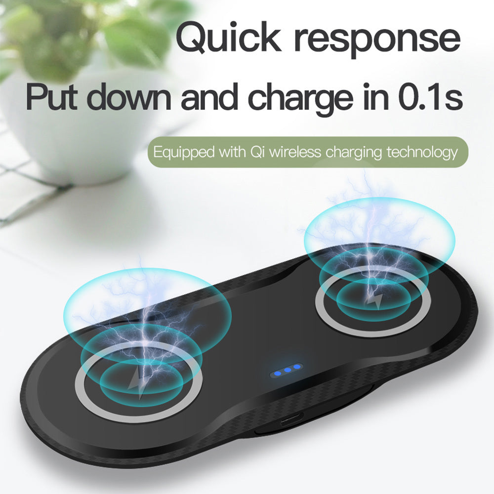 Wireless Charger Dual Mobile Phone Charger - LIT-TERAL