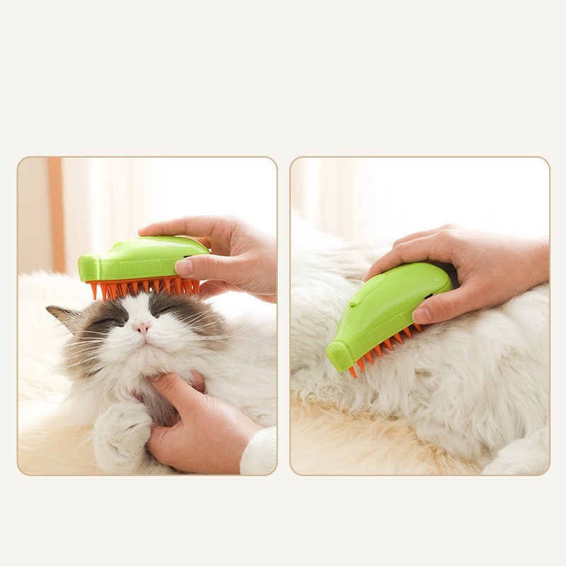 3 In 1 Pet Steam Brush Cat Dog Cleaning Steamy Spray Massage Beauty Comb Hair Removal Grooming Supplies Pets Accessories - LIT-TERAL