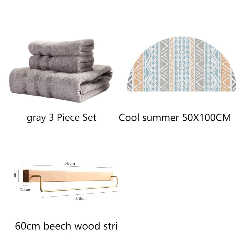 Bamboo Towel Set - Antibacterial And Hypoallergenic - LIT-TERAL