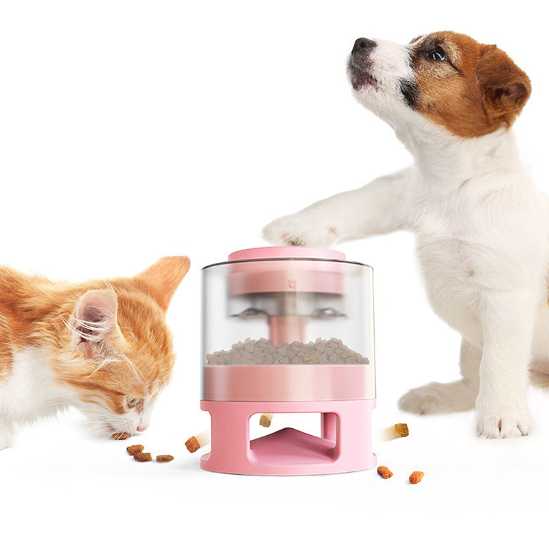 Dog Food Feeder Pet Accessories Cat Feeder Catapult Educational Dog Toys Pet Supplies Food Dispenser Just One Snap Comes Food - LIT-TERAL