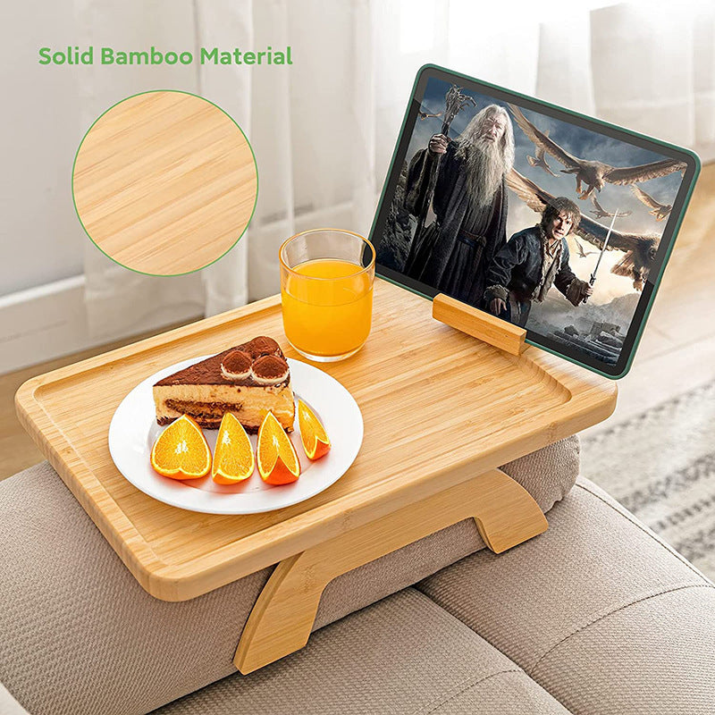 Bamboo Sofa Tray Home Decor Portable Folding - LIT-TERAL