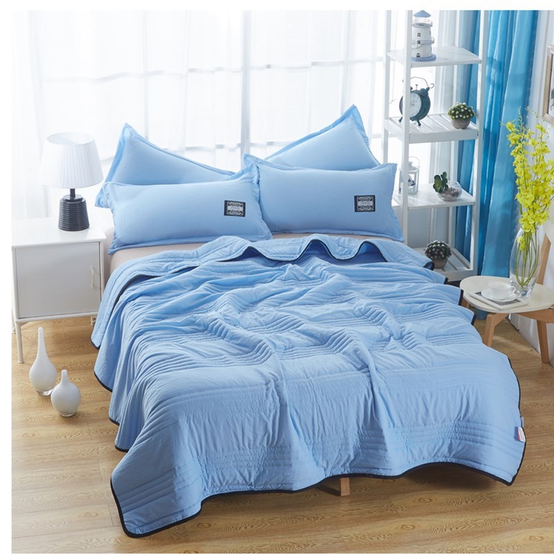 Cooling Blankets Pure Color Summer Quilt Plain Summer Cool Quilt Compressible Air-conditioning Quilt Quilt Blanket - LIT-TERAL