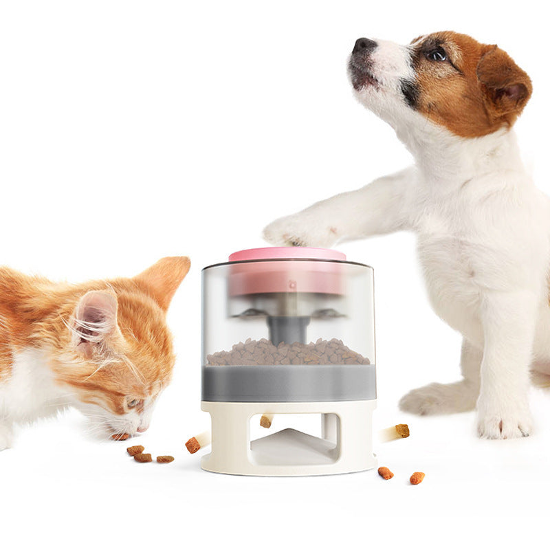 Dog Food Feeder Pet Accessories Cat Feeder Catapult Educational Dog Toys Pet Supplies Food Dispenser Just One Snap Comes Food - LIT-TERAL