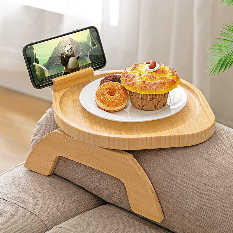 Bamboo Sofa Tray Home Decor Portable Folding - LIT-TERAL