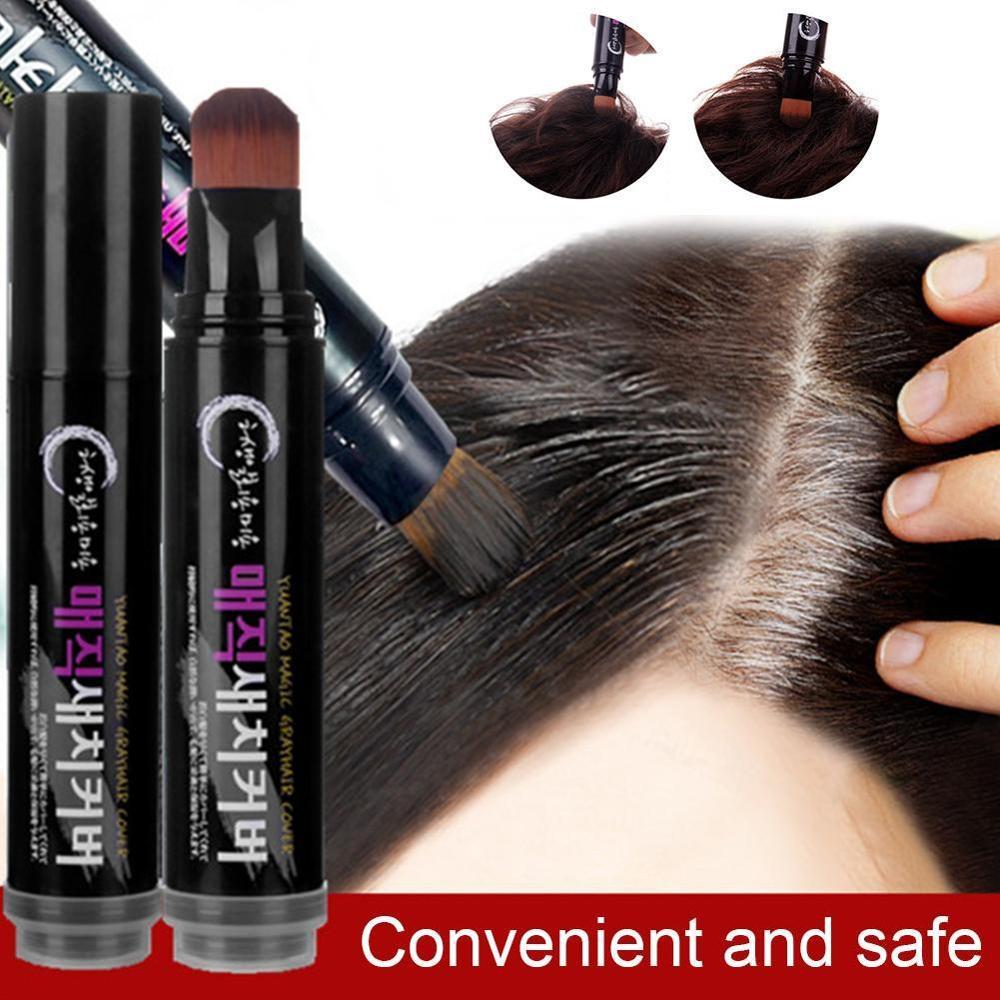 Temporary Hair Color Brush And Comb DIY Hair Color White Wax One-time Color Hair Grey Cream Hair Dye Pen - LIT-TERAL