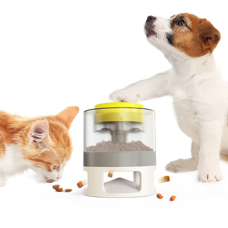 Dog Food Feeder Pet Accessories Cat Feeder Catapult Educational Dog Toys Pet Supplies Food Dispenser Just One Snap Comes Food - LIT-TERAL