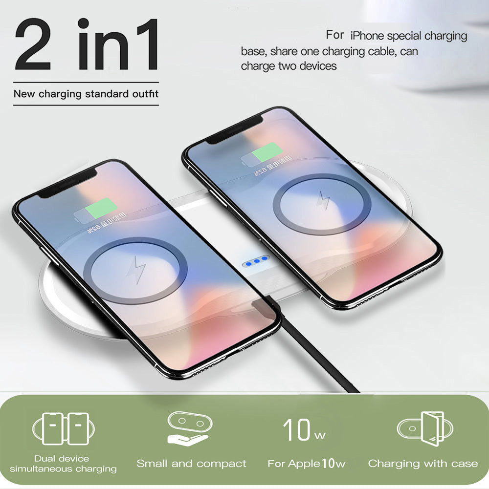 Wireless Charger Dual Mobile Phone Charger - LIT-TERAL