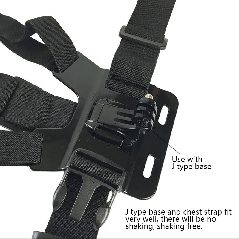 Mobile Phone Chest Mount Harness Strap Holder Cell Phone Clip Action Camera Adjustable Straps - LIT-TERAL