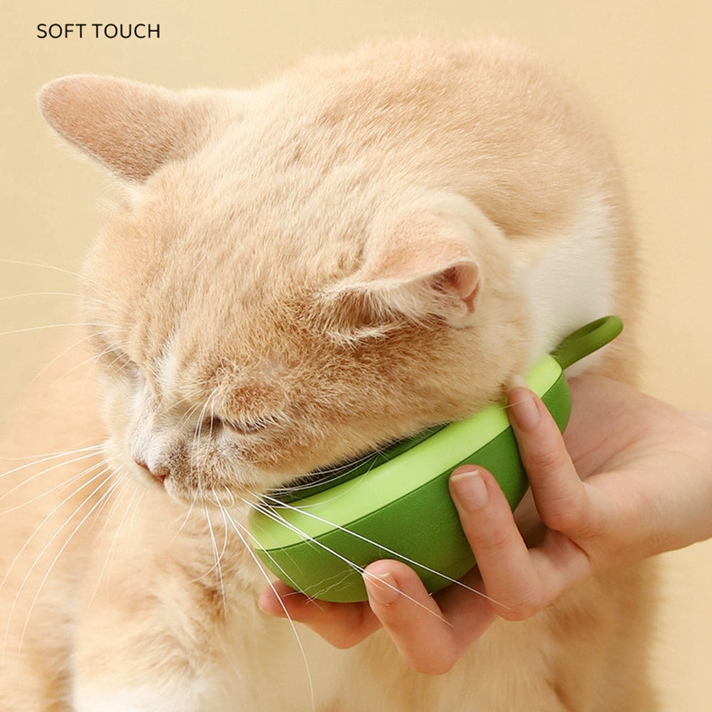 Creative Cat Grooming Comb Portable Massage Brush One-Button Remove Floating Hair Scraper Cats Dogs Pet Self Cleaning Tool Accessories - LIT-TERAL