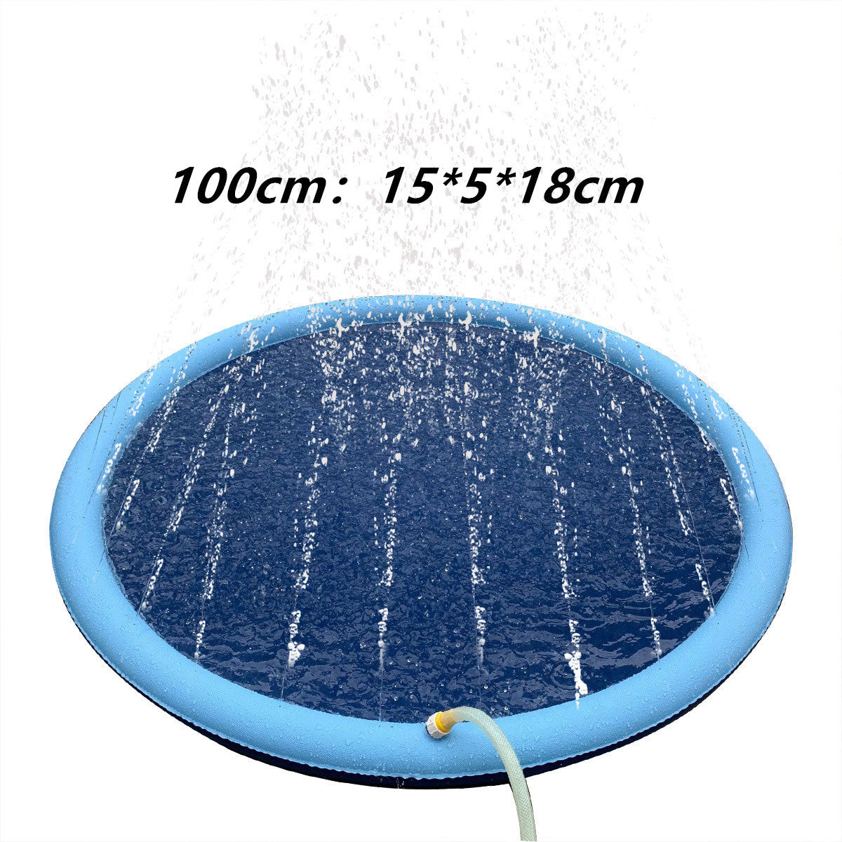 Non-Slip Splash Pad For Kids And Pet Dog Pool Summer Outdoor Water Toys Fun Backyard Fountain Play Mat - LIT-TERAL