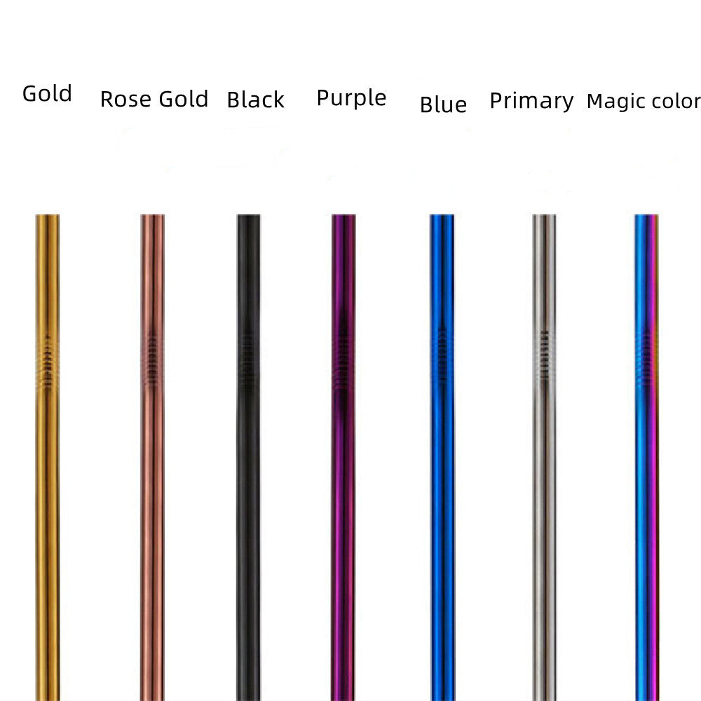 Colored Metal Stainless Steel Straws - LIT-TERAL