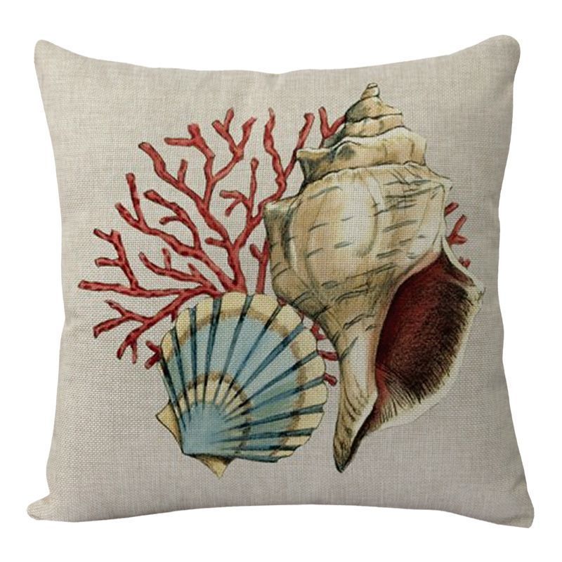 Cushion Covers Sea Turtle Printed Throw Pillow Cases For Home Decor Sofa Chair Seat - LIT-TERAL