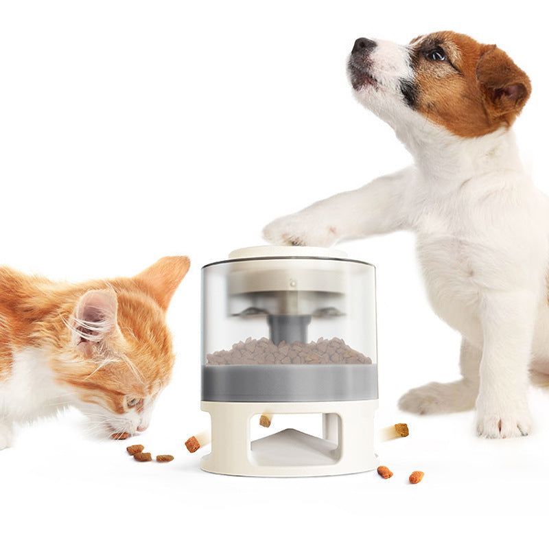 Dog Food Feeder Pet Accessories Cat Feeder Catapult Educational Dog Toys Pet Supplies Food Dispenser Just One Snap Comes Food - LIT-TERAL