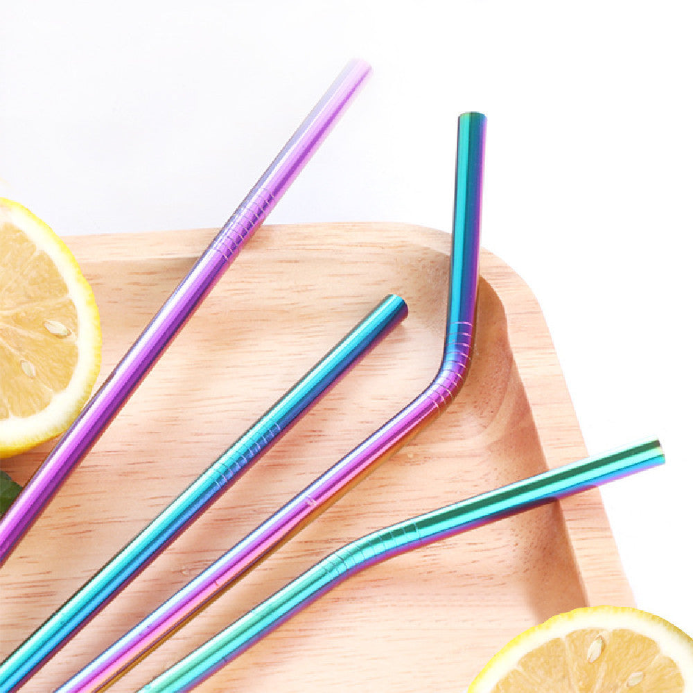 Colored Metal Stainless Steel Straws - LIT-TERAL