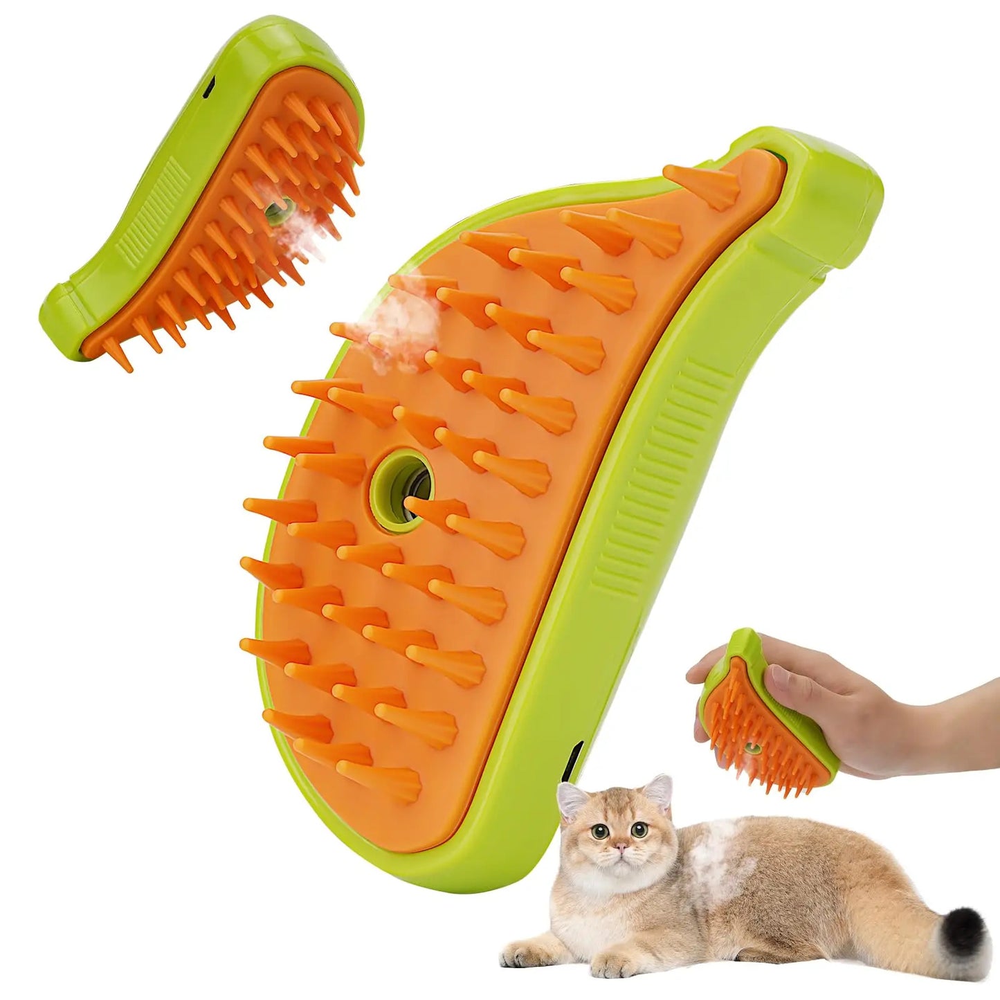 3 In 1 Pet Steam Brush Cat Dog Cleaning Steamy Spray Massage Beauty Comb Hair Removal Grooming Supplies Pets Accessories - LIT-TERAL